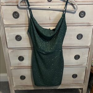 Windsor Sparkling Green Mini Dress
